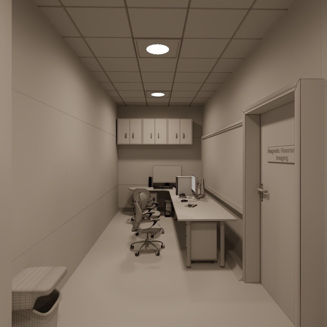 Hospital MRI Room 3D Model – High Poly Medical Asset, FBX, OBJ - View 6