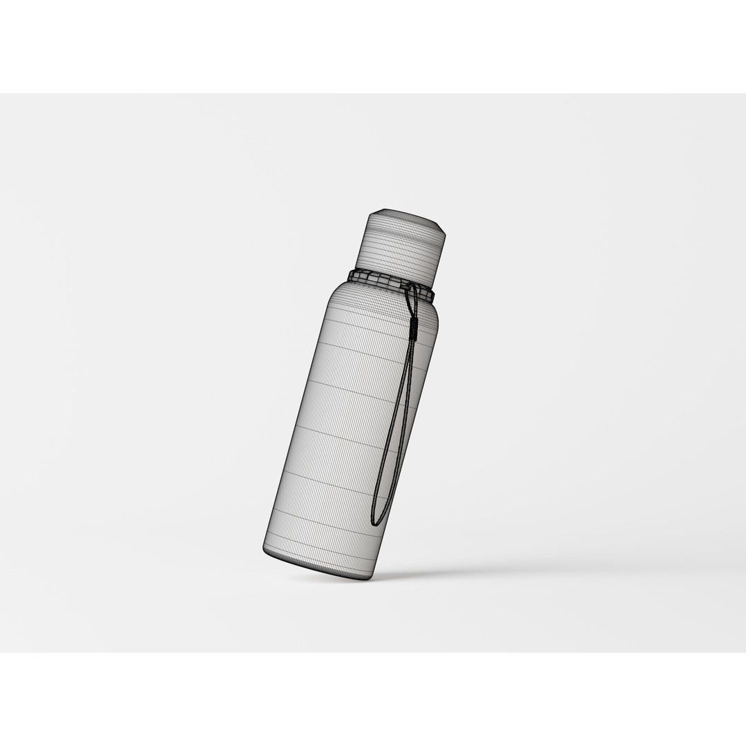 Water Bottle 3D Model – Realistic Plastic & Aluminum Mockup Formats