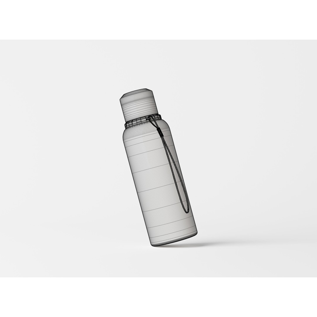 Water Bottle 3D Model – Realistic Plastic & Aluminum Mockup Formats - View 10