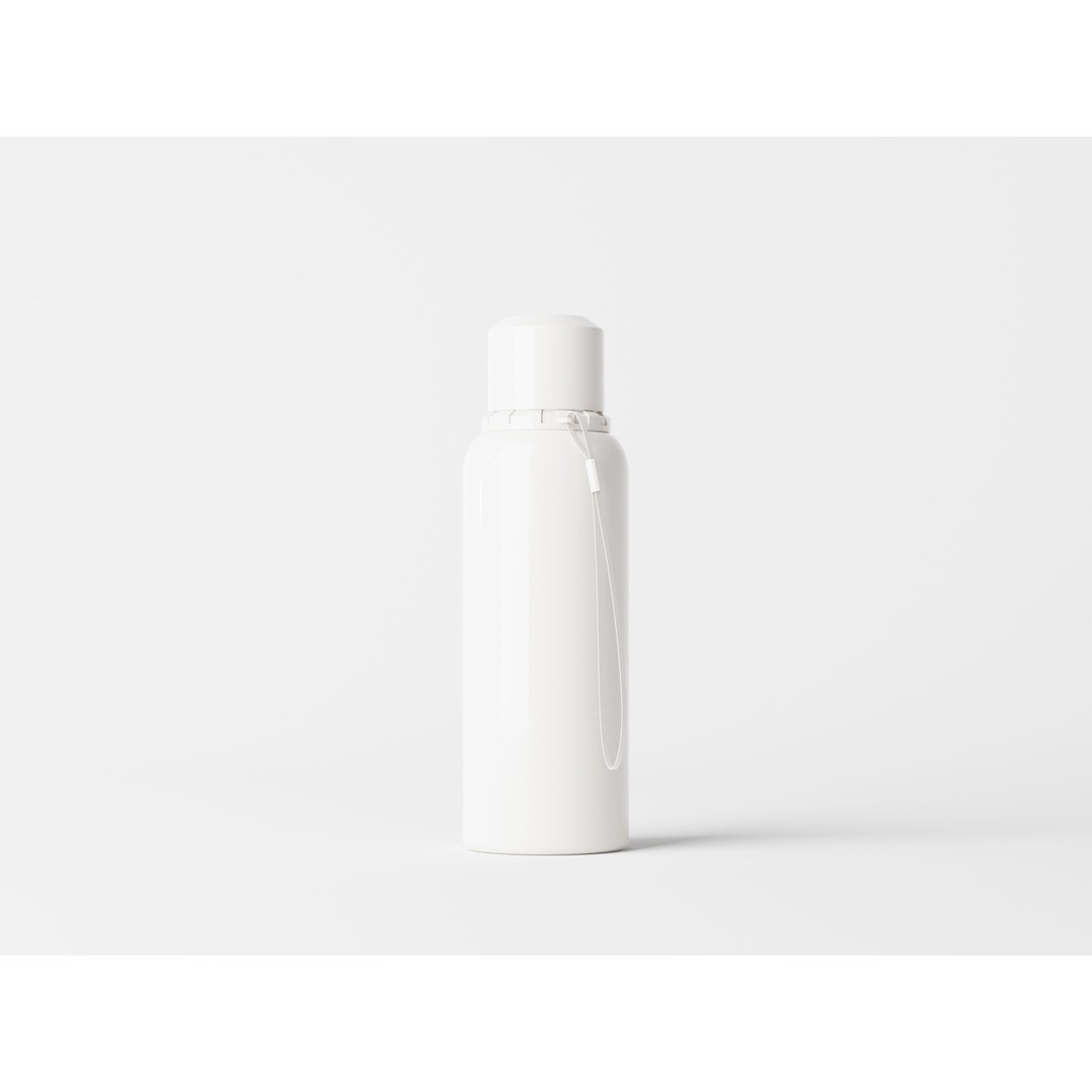 Water Bottle 3D Model – Realistic Plastic & Aluminum Mockup Formats - View 3