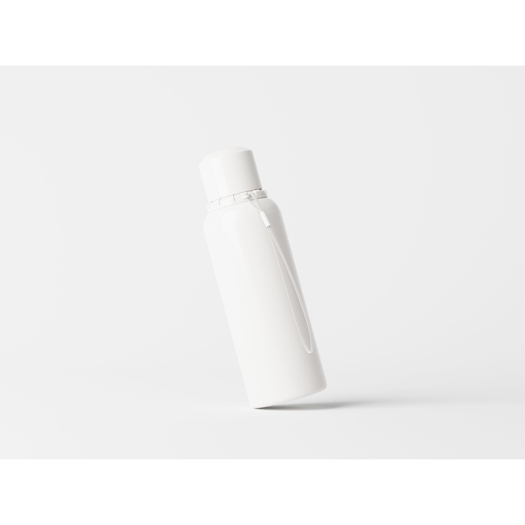 Water Bottle 3D Model – Realistic Plastic & Aluminum Mockup Formats - View 4