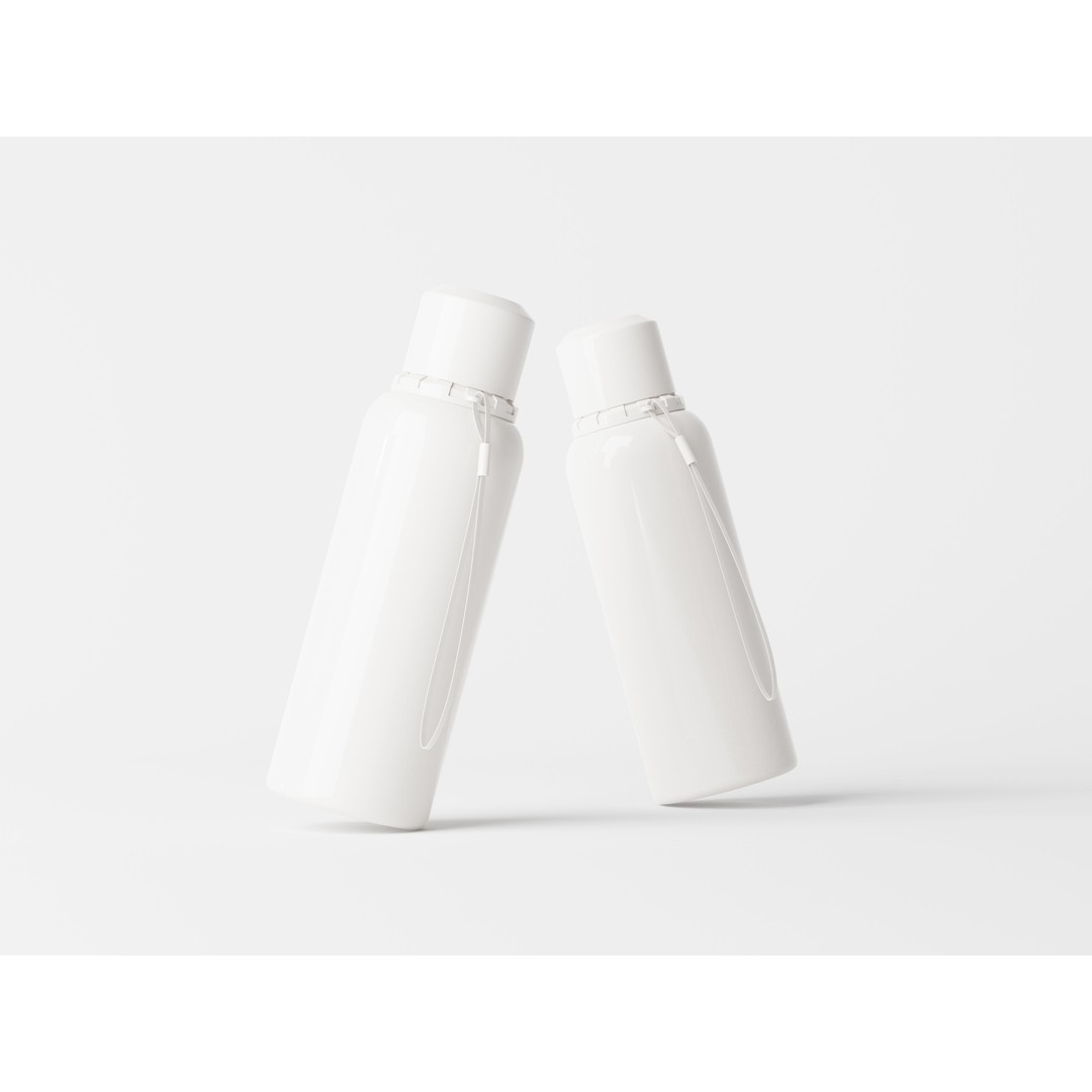 Water Bottle 3D Model – Realistic Plastic & Aluminum Mockup Formats - View 7