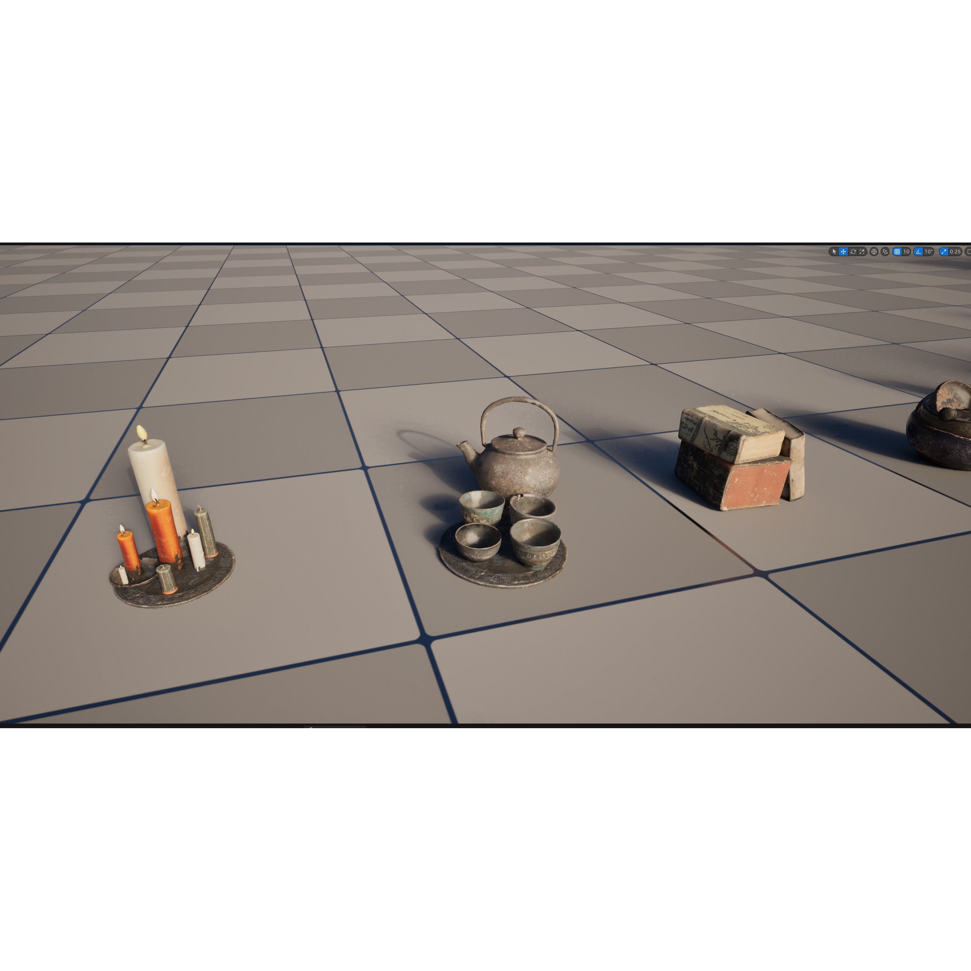 Wind Temple - Low-Poly Game-Ready 3D Model - View 26