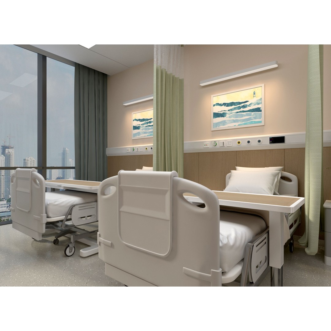 Outpatient Service 3D Model – Medical Ward Interior, FBX, OBJ - View 8