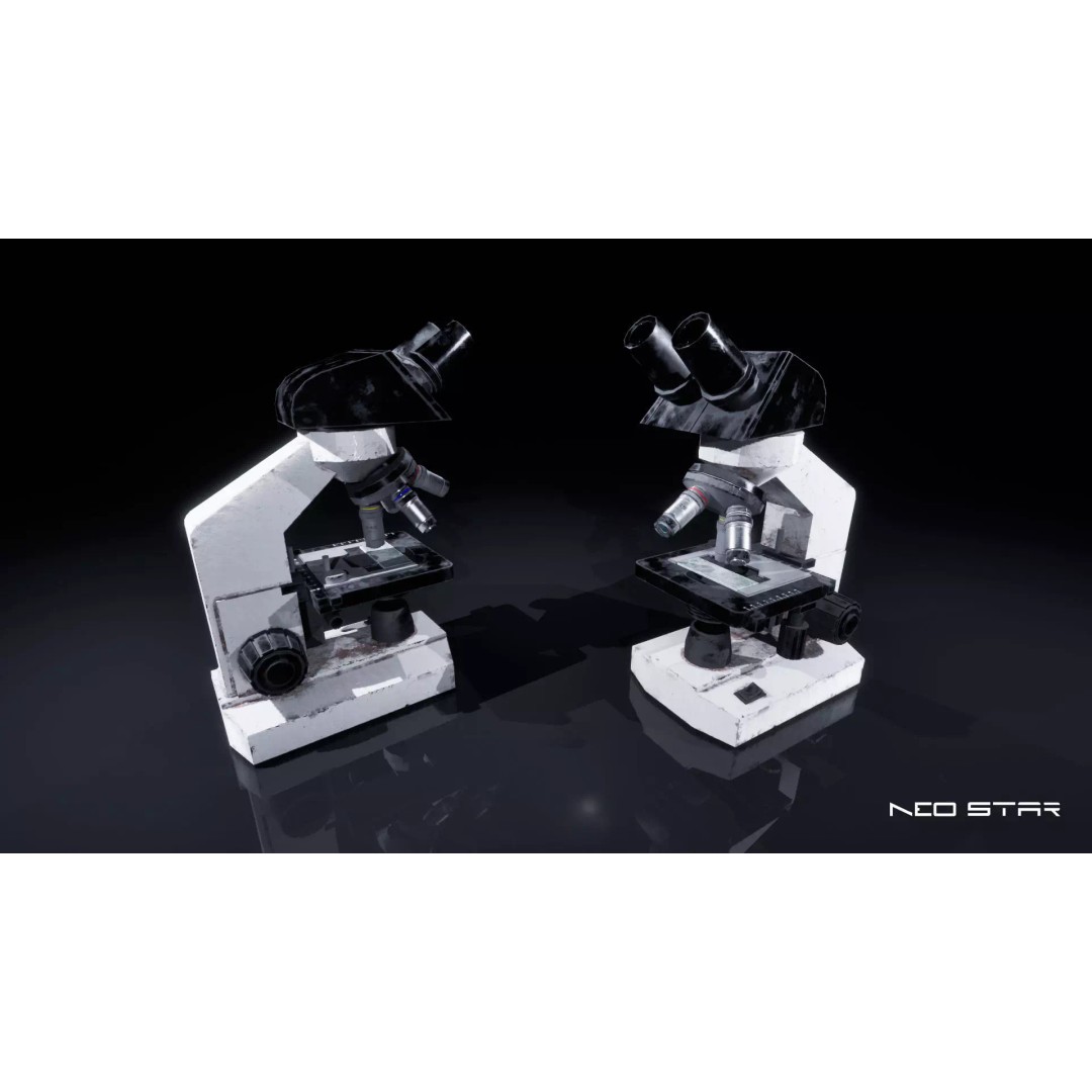 Low Poly Lab Equipment 3D Model – Game Ready Props for Horror Scenes - View 6