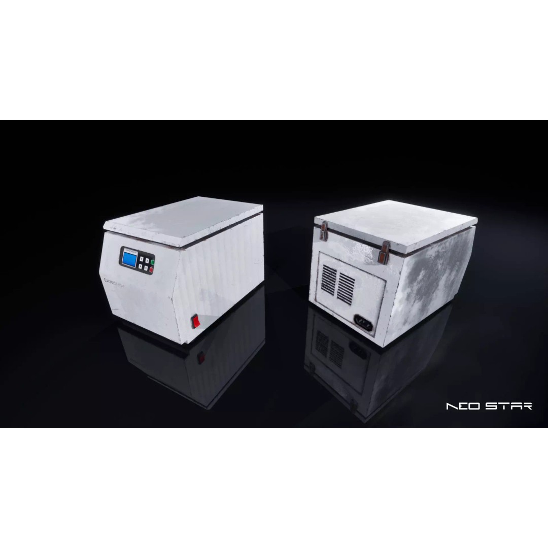 Low Poly Lab Equipment 3D Model – Game Ready Props for Horror Scenes - View 8