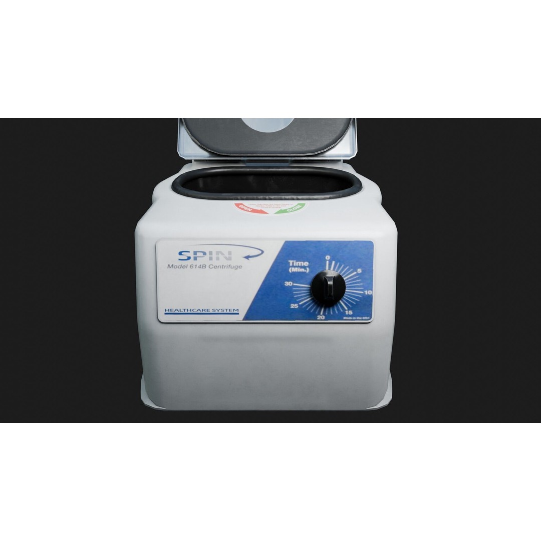 Vile Centrifuge 3D Model – Low Poly Laboratory Equipment, FBX - View 9