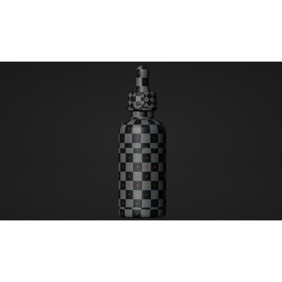 Dropper Bottle 3D Model – High Quality PBR Textured Asset, Blender, FBX, OBJ - View 11