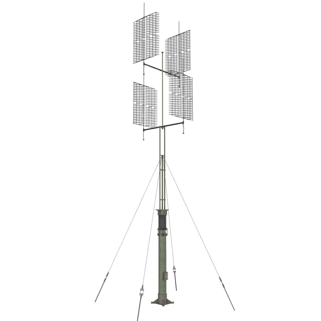 Army Antenna 3D Model – Low Poly PBR Game Asset, FBX, OBJ - View 15