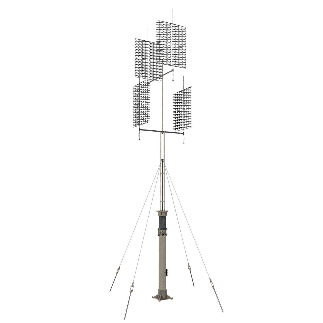 Army Antenna 3D Model – Low Poly PBR Game Asset, FBX, OBJ - View 5