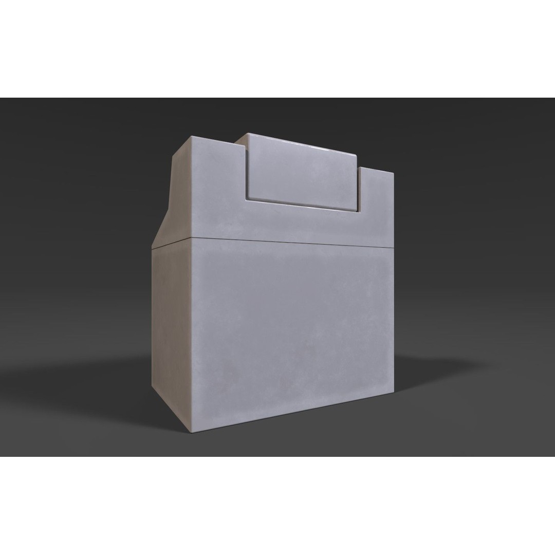 Stylized Retro Control Console 3D Model – Low Poly Game Asset, FBX, OBJ - View 14