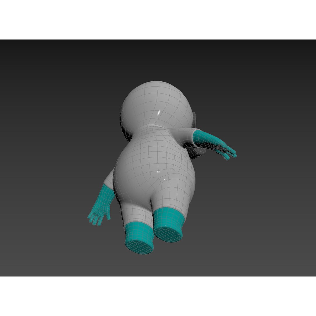 Hazmat Character 3D Model – Cartoon Style Game Asset, FBX, OBJ - View 18