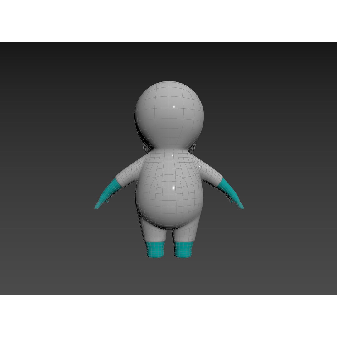 Hazmat Character 3D Model – Cartoon Style Game Asset, FBX, OBJ - View 19