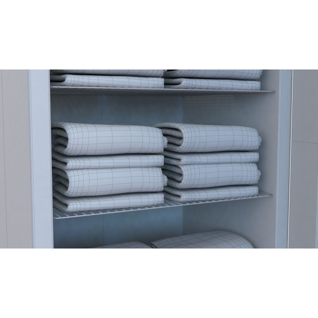 Warming Cabinet 3D Model – Low Poly Medical Asset, FBX, OBJ