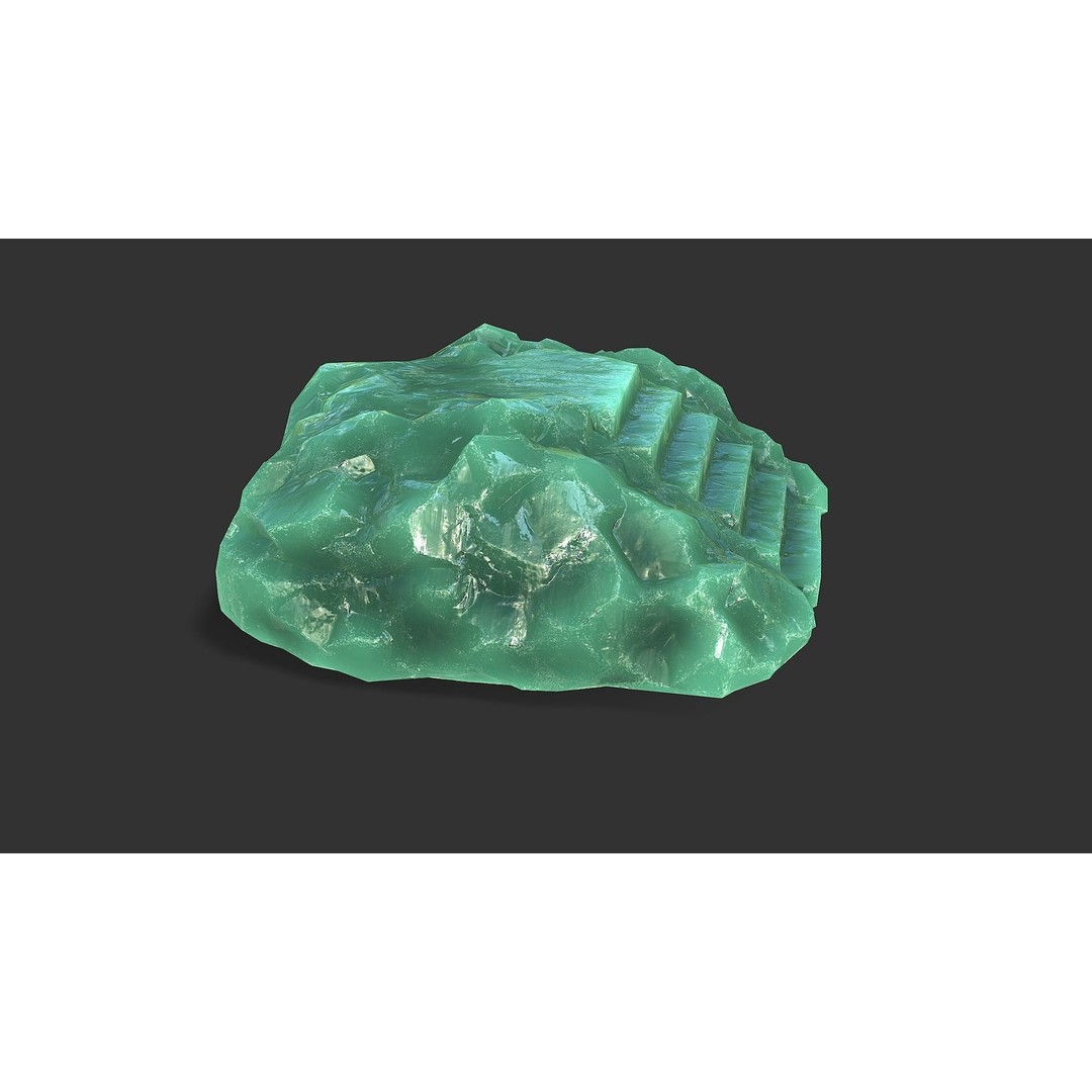 Stone Stairs 3D Model – Low Poly PBR Game Asset, FBX, OBJ - View 10