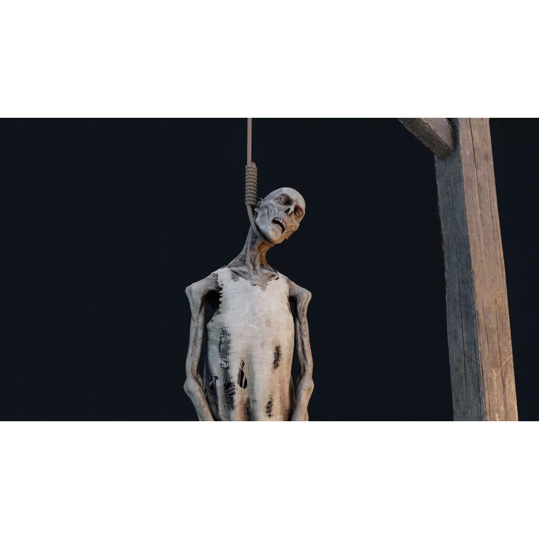 Human Corpse 3D Model – Low Poly Realistic Character for Science - View 2