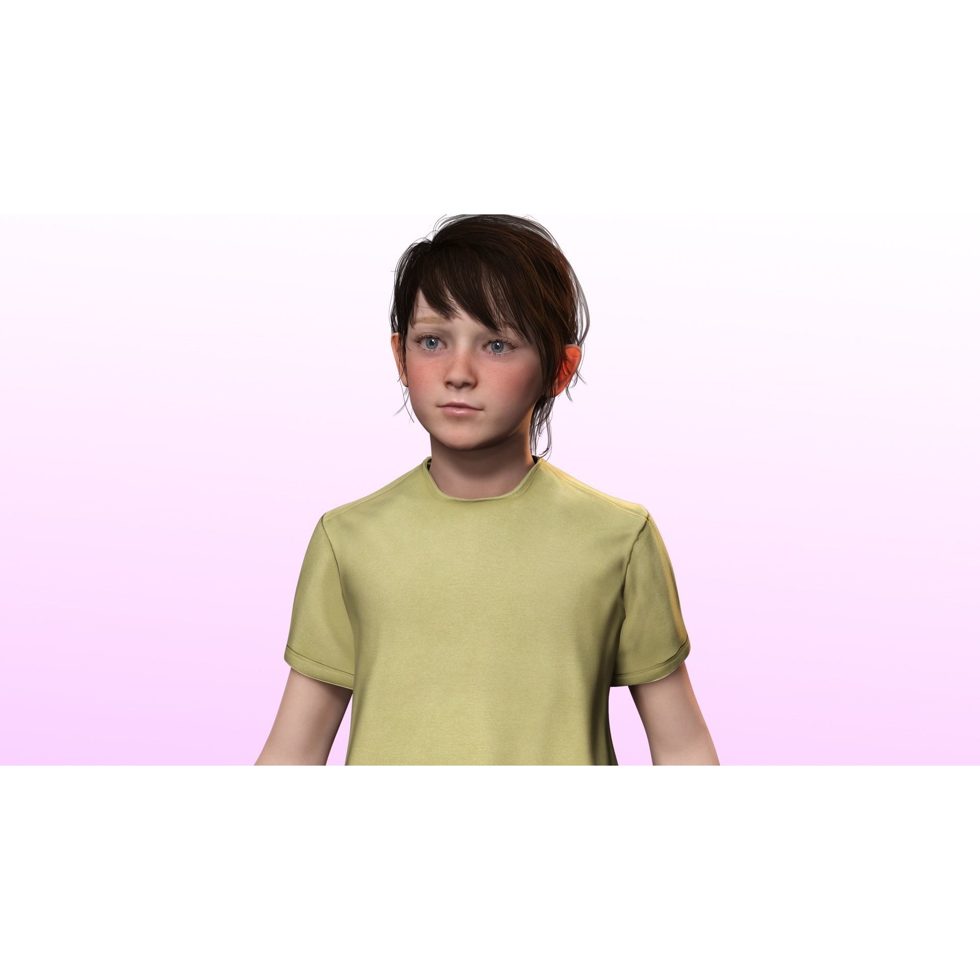 Isabella - Low-Poly Game-Ready 3D Model - View 10