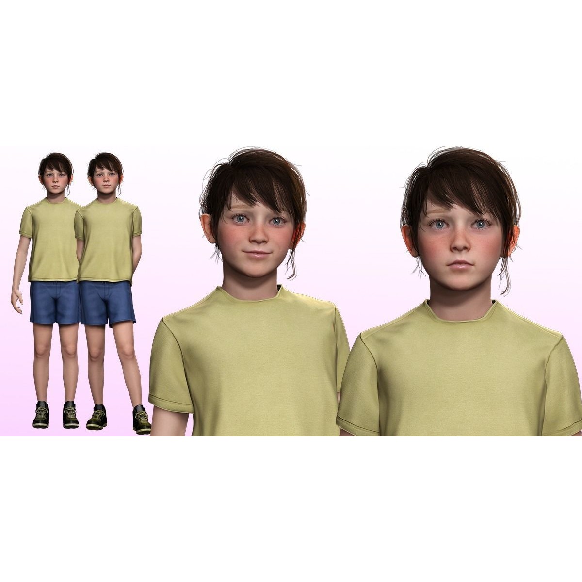 Isabella - Low-Poly Game-Ready 3D Model - View 3