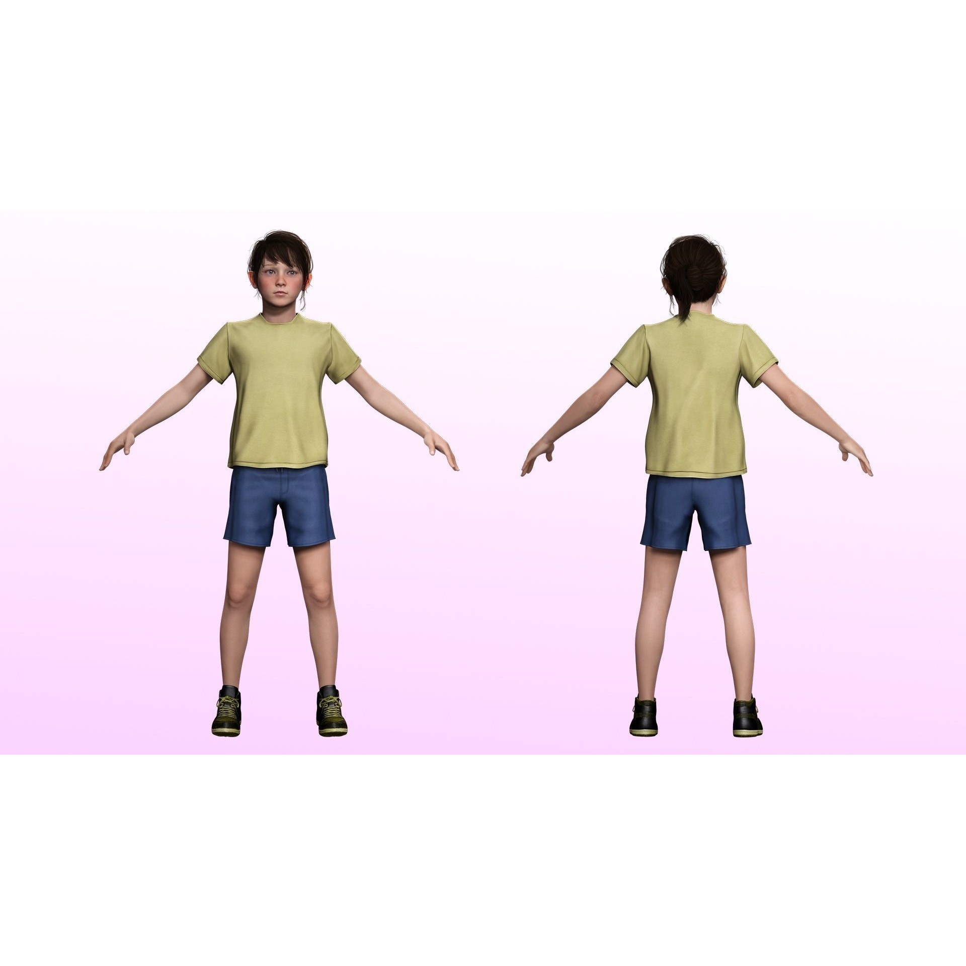 Isabella - Low-Poly Game-Ready 3D Model - View 4