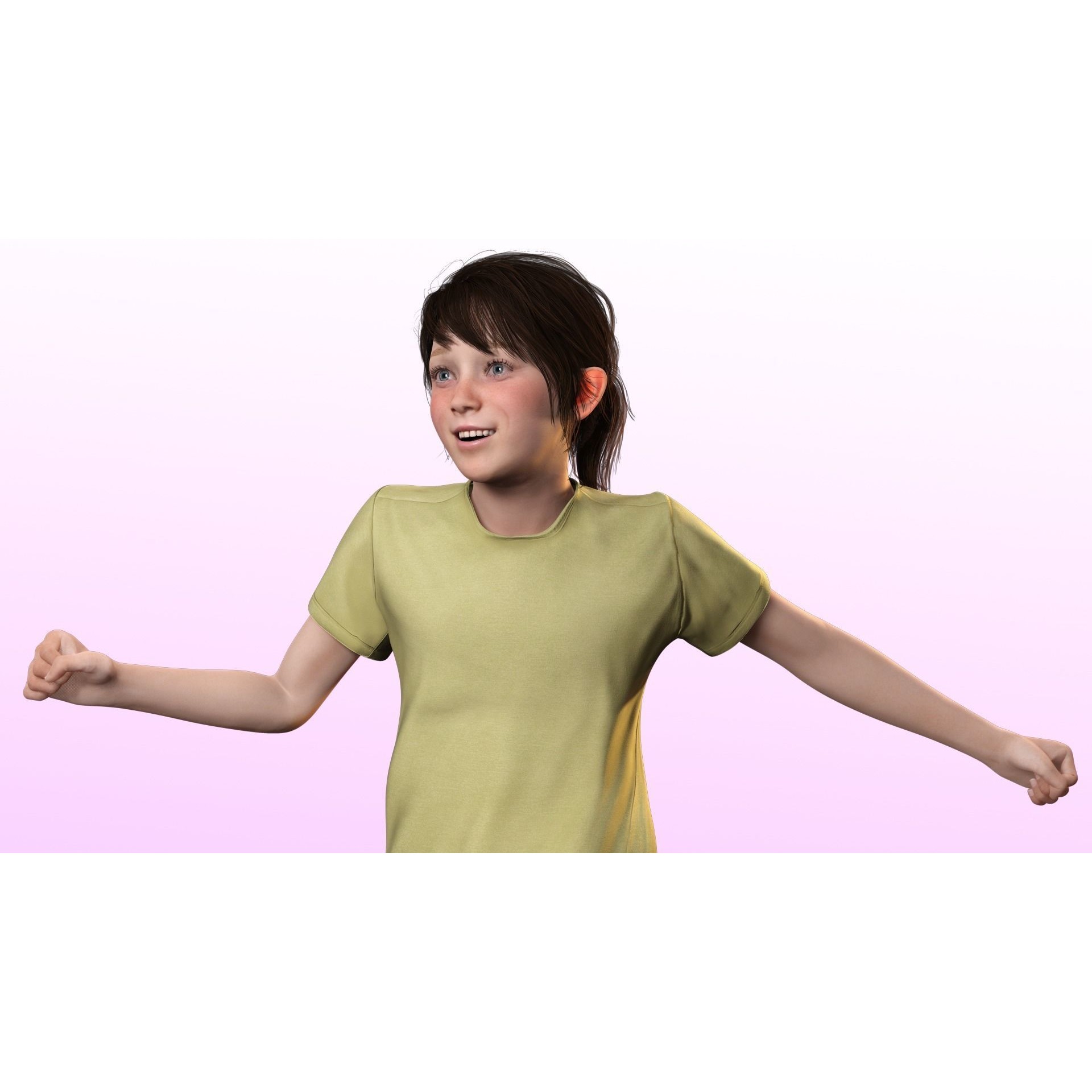 Isabella - Low-Poly Game-Ready 3D Model - View 8