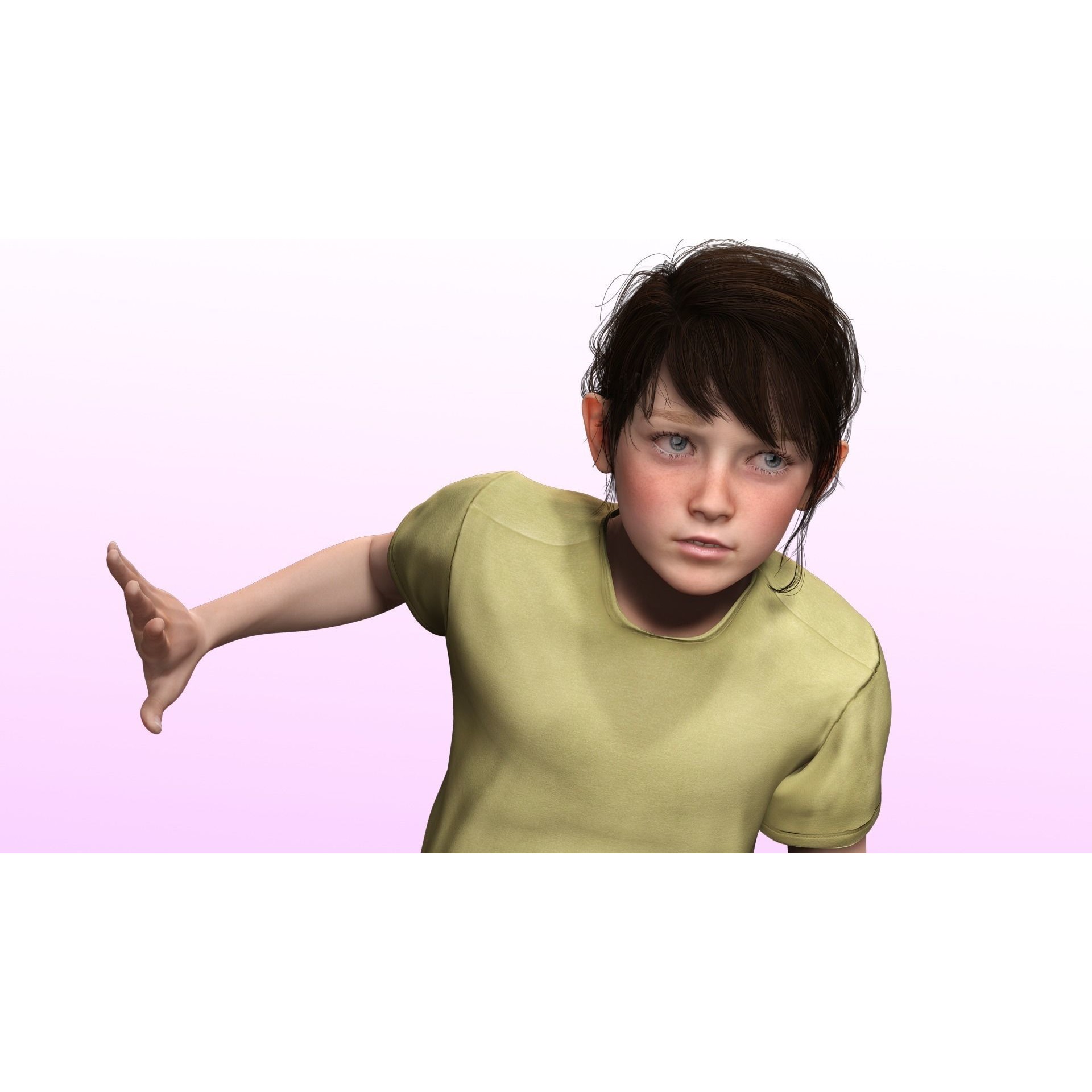 Isabella - Low-Poly Game-Ready 3D Model - View 9