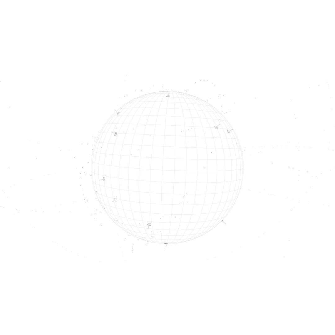 Animated Earth 3D Model – High-Tech Globe with Textures, C4D