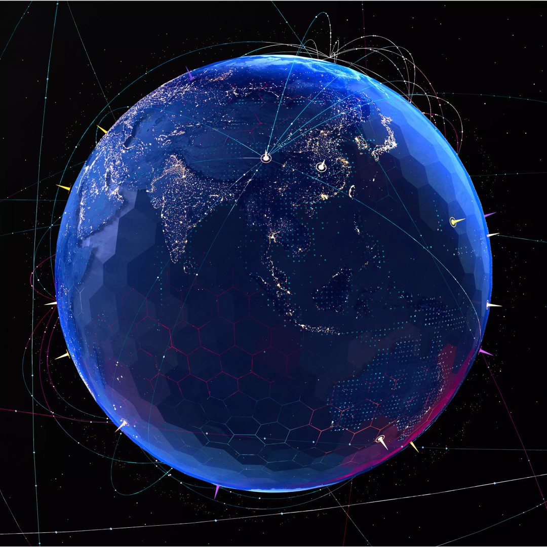Animated Earth 3D Model – High-Tech Globe with Textures, C4D - View 2