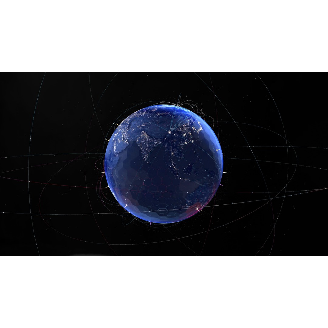 Animated Earth 3D Model – High-Tech Globe with Textures, C4D - View 4
