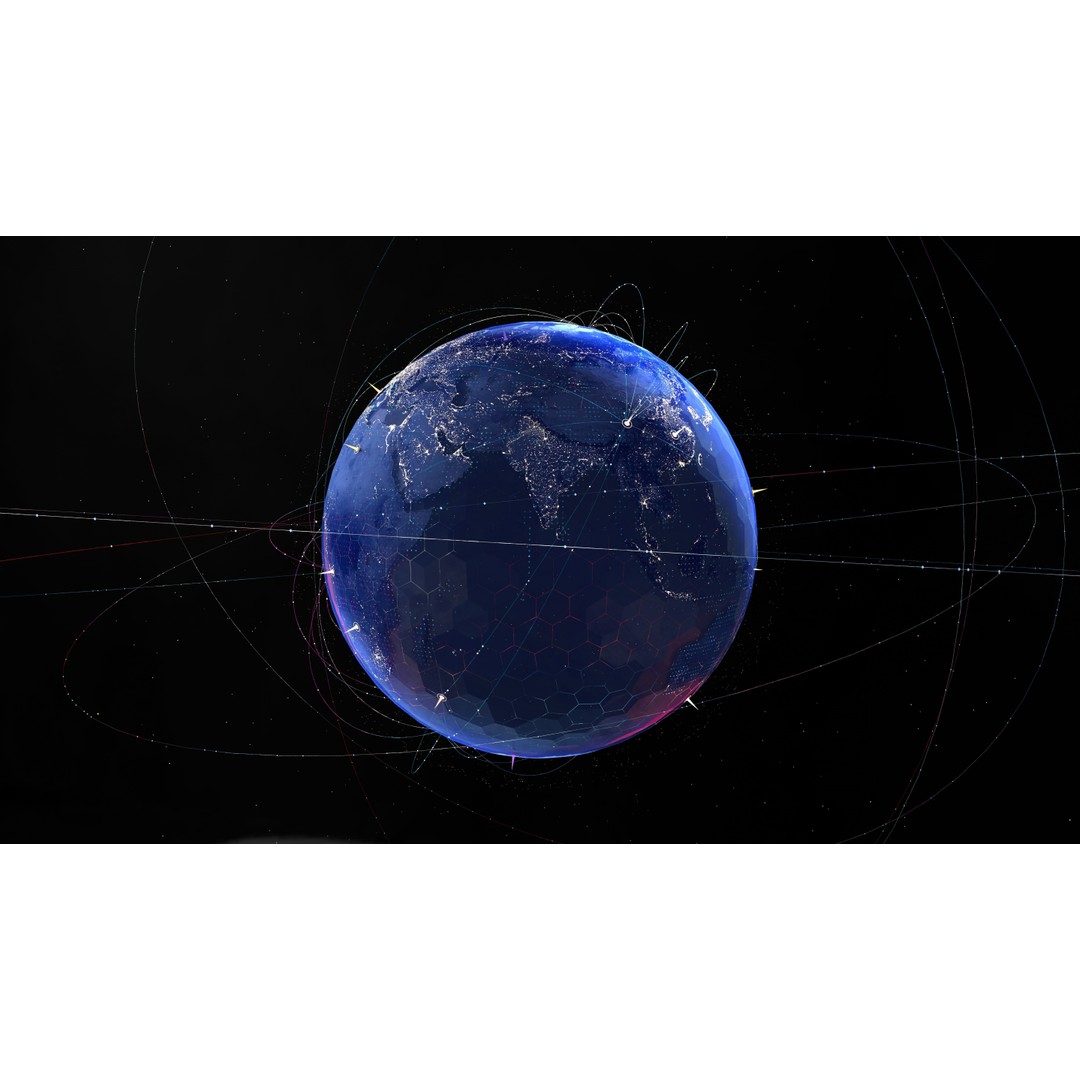 Animated Earth 3D Model – High-Tech Globe with Textures, C4D - View 6