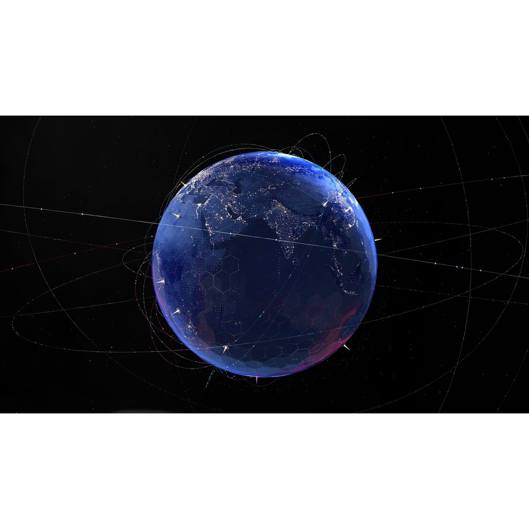 Animated Earth 3D Model – High-Tech Globe with Textures, C4D - View 7