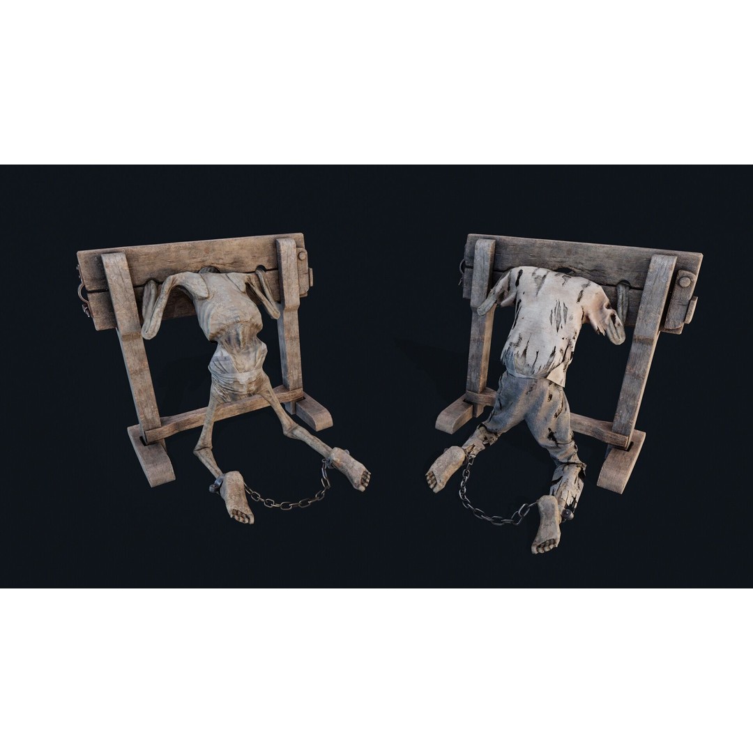 Human Corpse 3D Model – Low Poly Realistic Character, FBX & OBJ - View 5