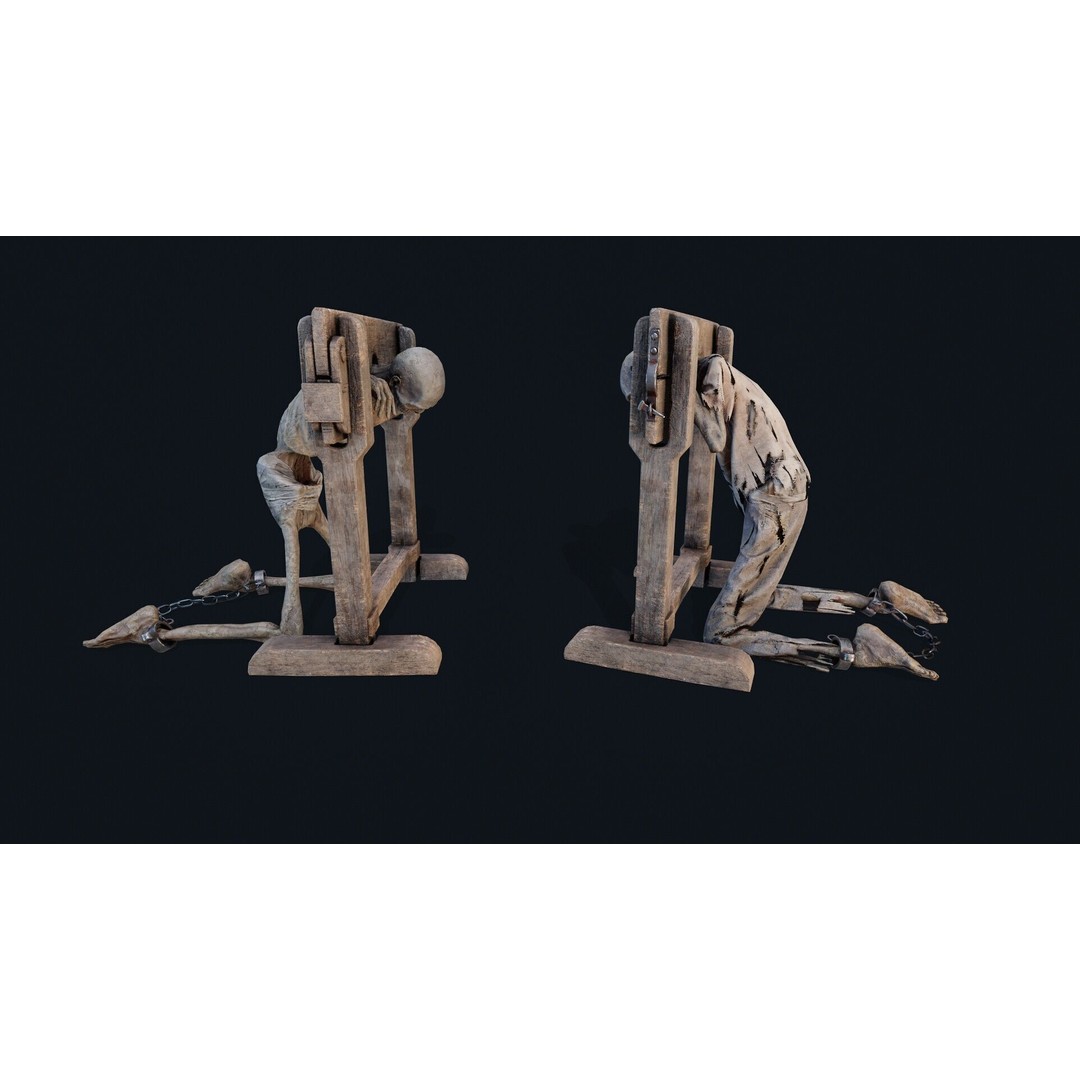 Human Corpse 3D Model – Low Poly Realistic Character, FBX & OBJ - View 6