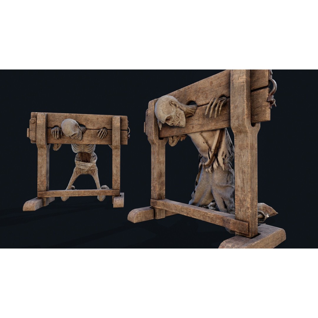 Human Corpse 3D Model – Low Poly Realistic Character, FBX & OBJ - View 9