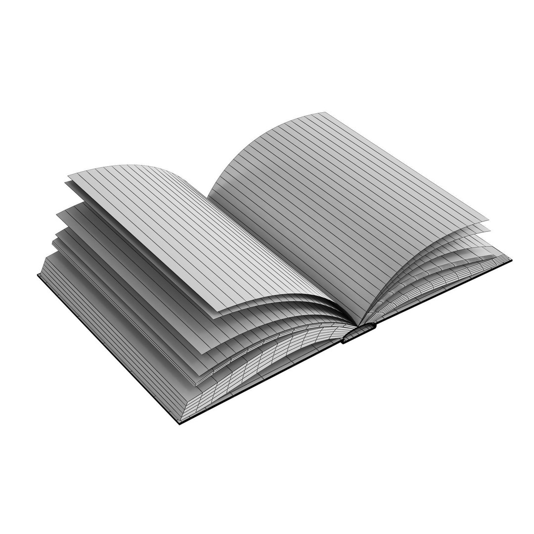 Open Books Set 3D Model – Detailed Library Decor, PBR Textures