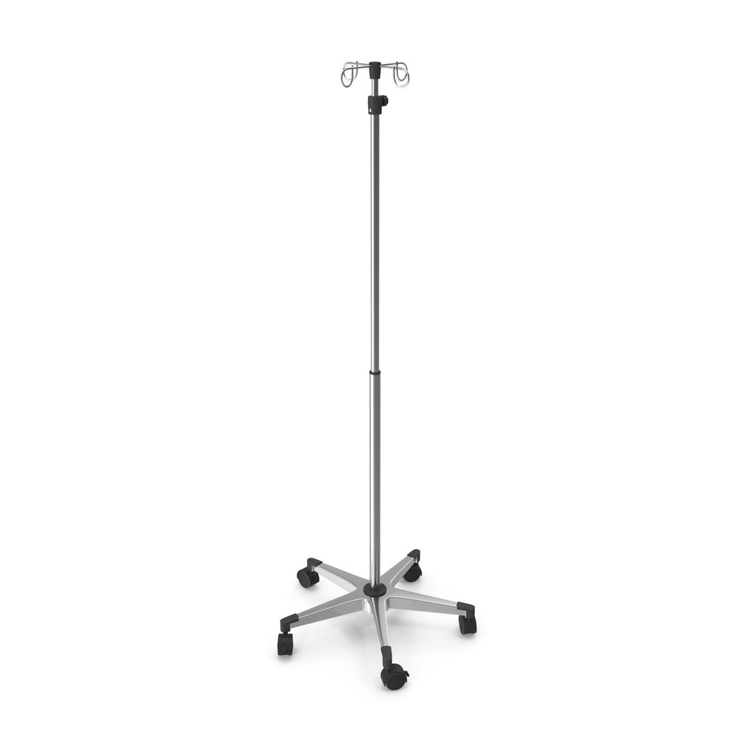 Hospital Drip Stand 3D Model – Low Poly Medical Asset, FBX, PBR - View 12