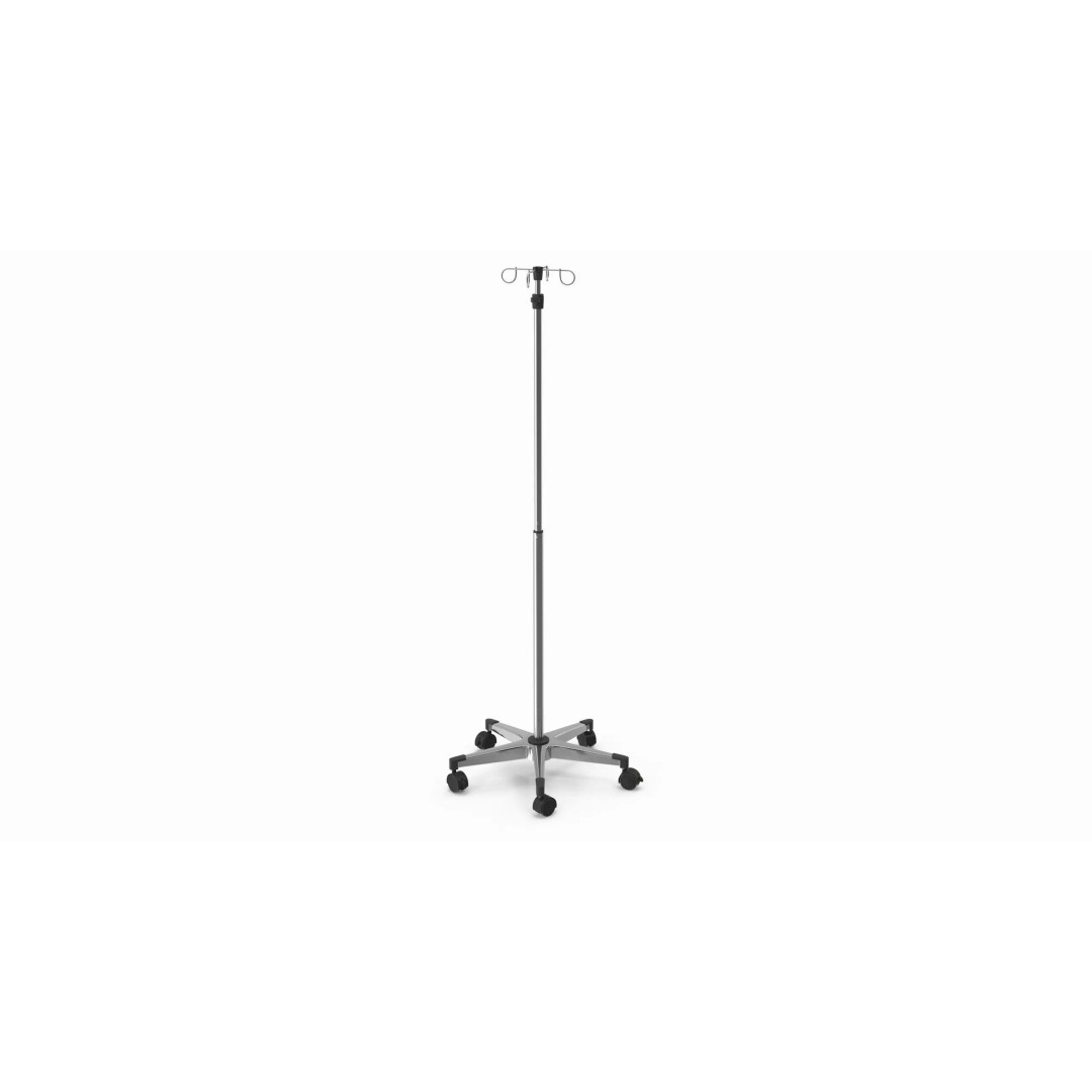 Hospital Drip Stand 3D Model – Low Poly Medical Asset, FBX, PBR - View 2