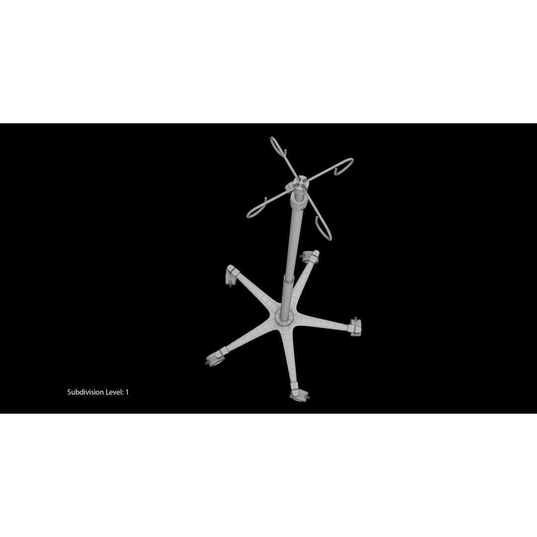 Hospital Drip Stand 3D Model – Low Poly Medical Asset, FBX, PBR - View 25