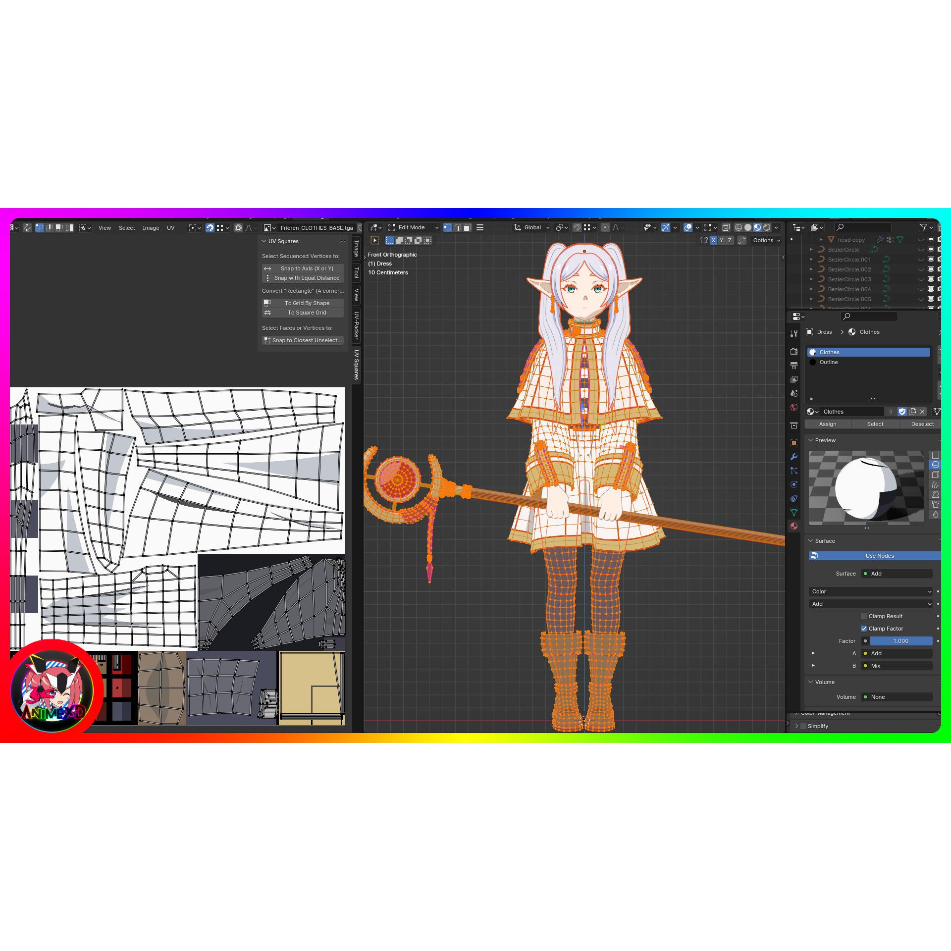 Frieren - Rigged Anime Character 3D Model - View 14