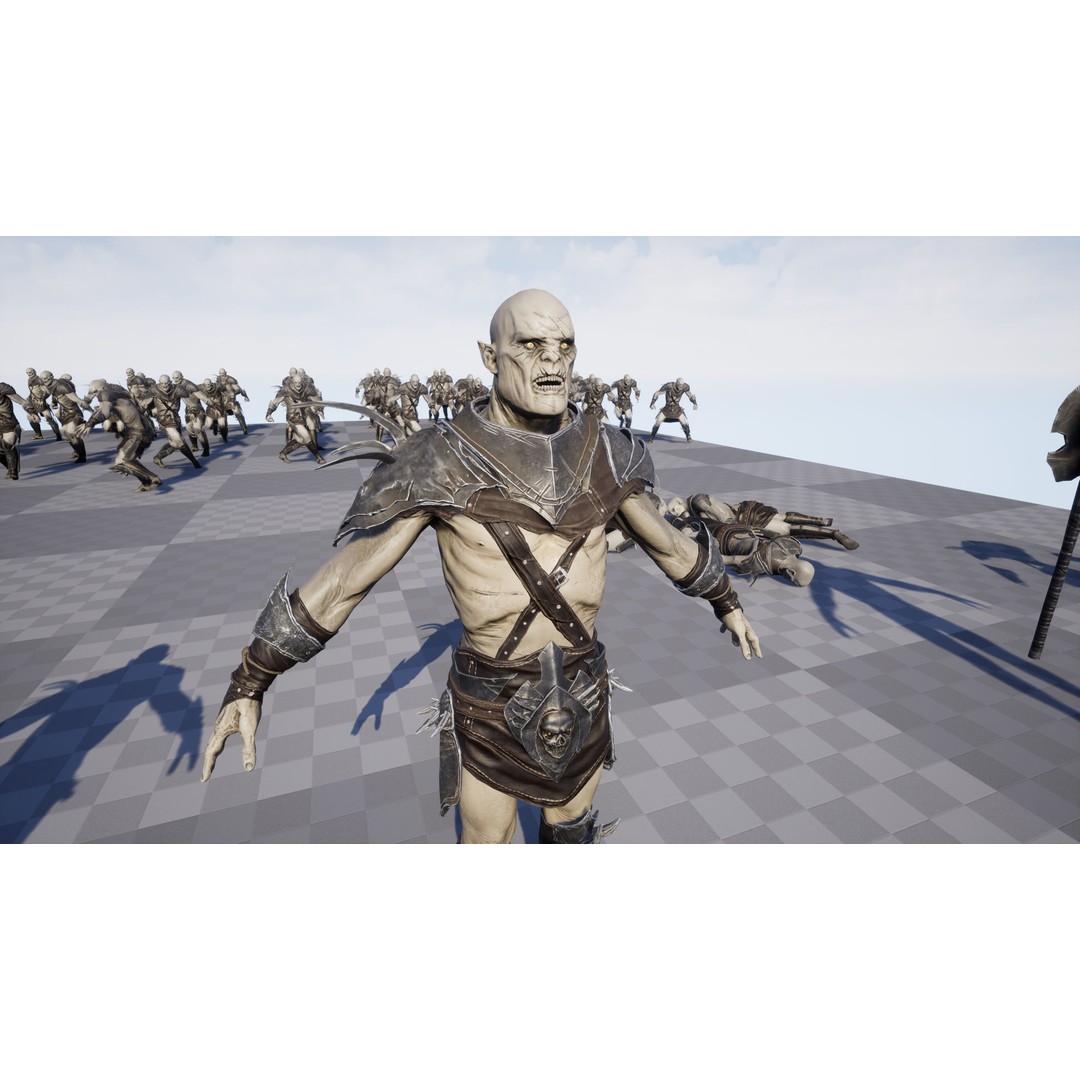 Orc 3D Model – Low Poly Game Ready Character with Rigging - View 21