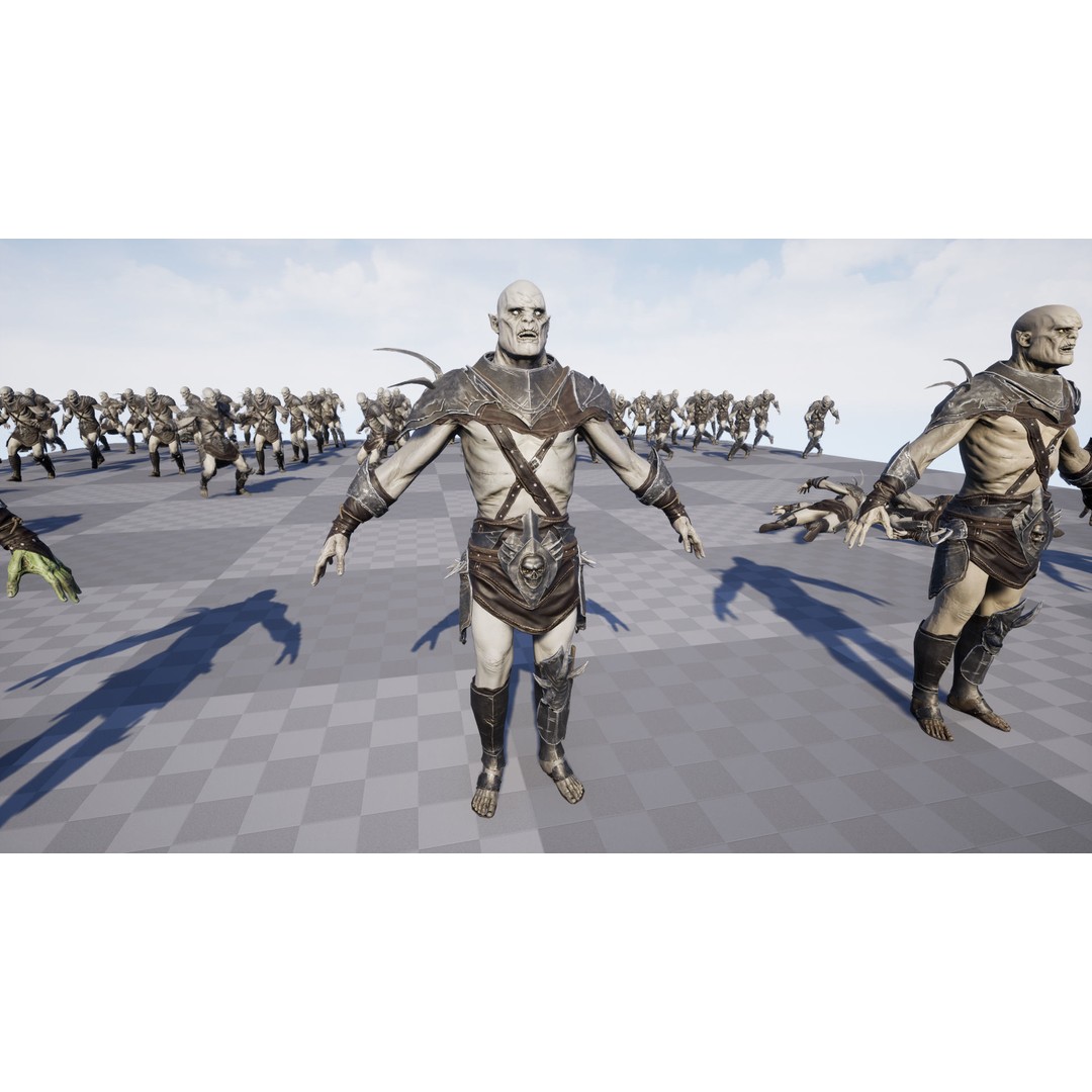 Orc 3D Model – Low Poly Game Ready Character with Rigging - View 24