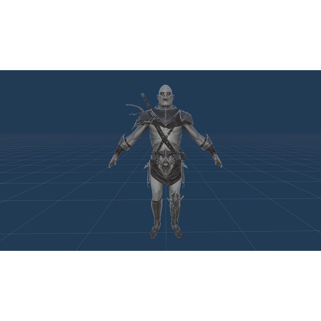 Orc 3D Model – Low Poly Game Ready Character with Rigging - View 28