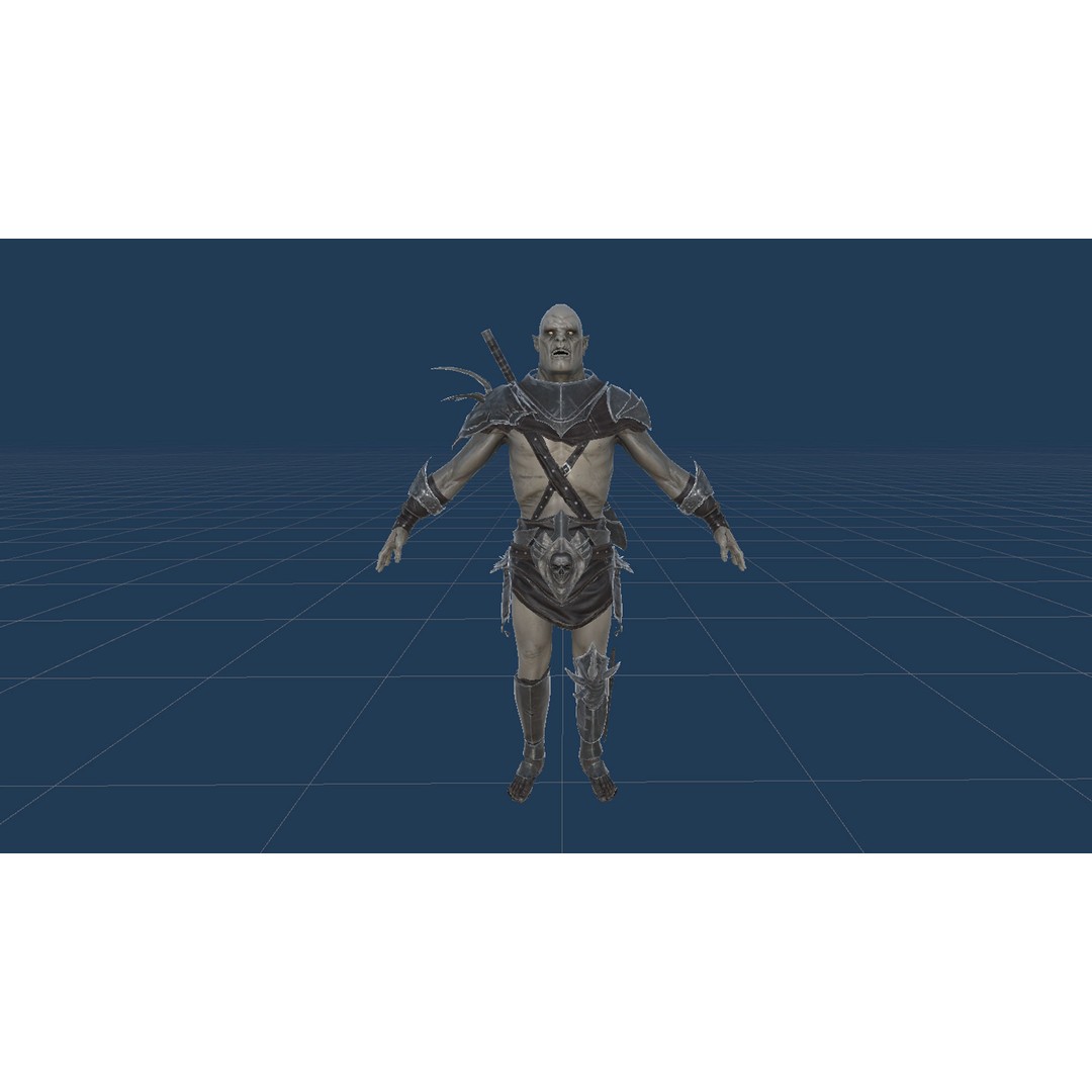 Orc 3D Model – Low Poly Game Ready Character with Rigging - View 30