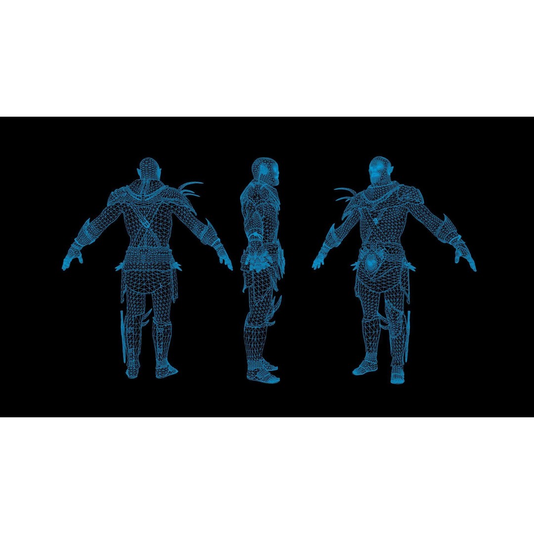 Orc 3D Model – Low Poly Game Ready Character with Rigging - View 8