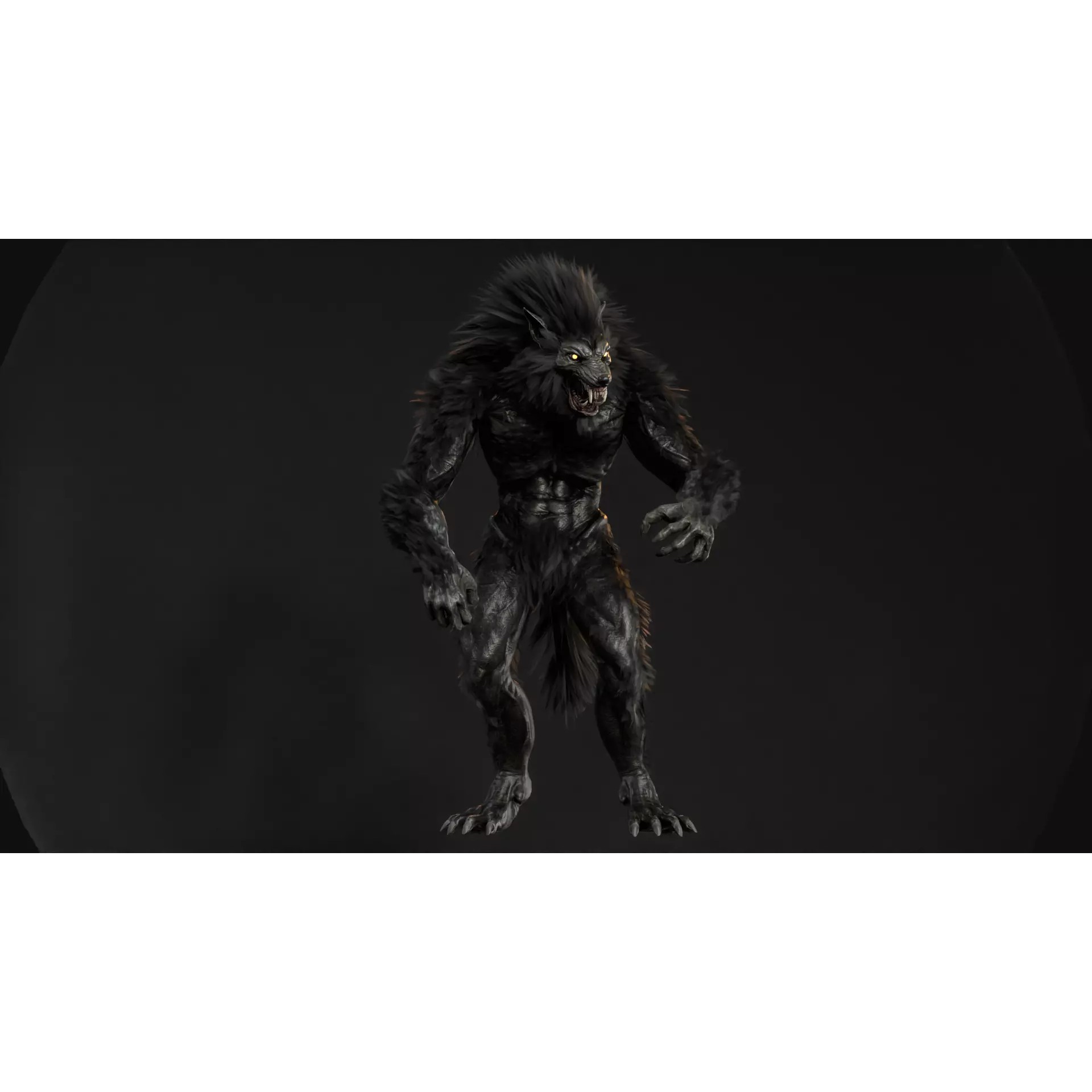 Werewolf Remaster - Low-Poly Game-Ready 3D Model