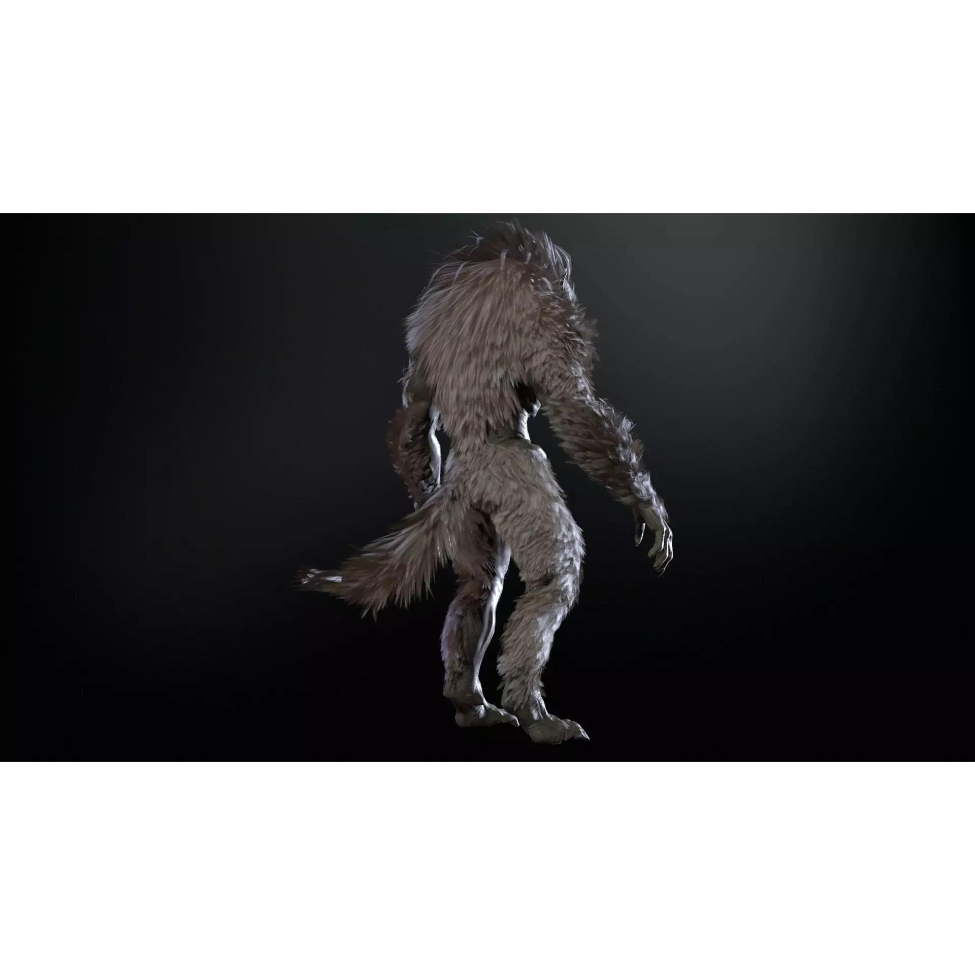 Werewolf Remaster - Low-Poly Game-Ready 3D Model - View 15