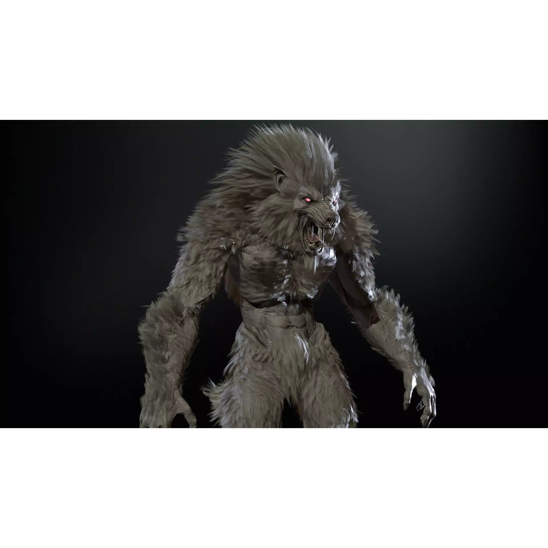 Werewolf Remaster - Low-Poly Game-Ready 3D Model - View 16