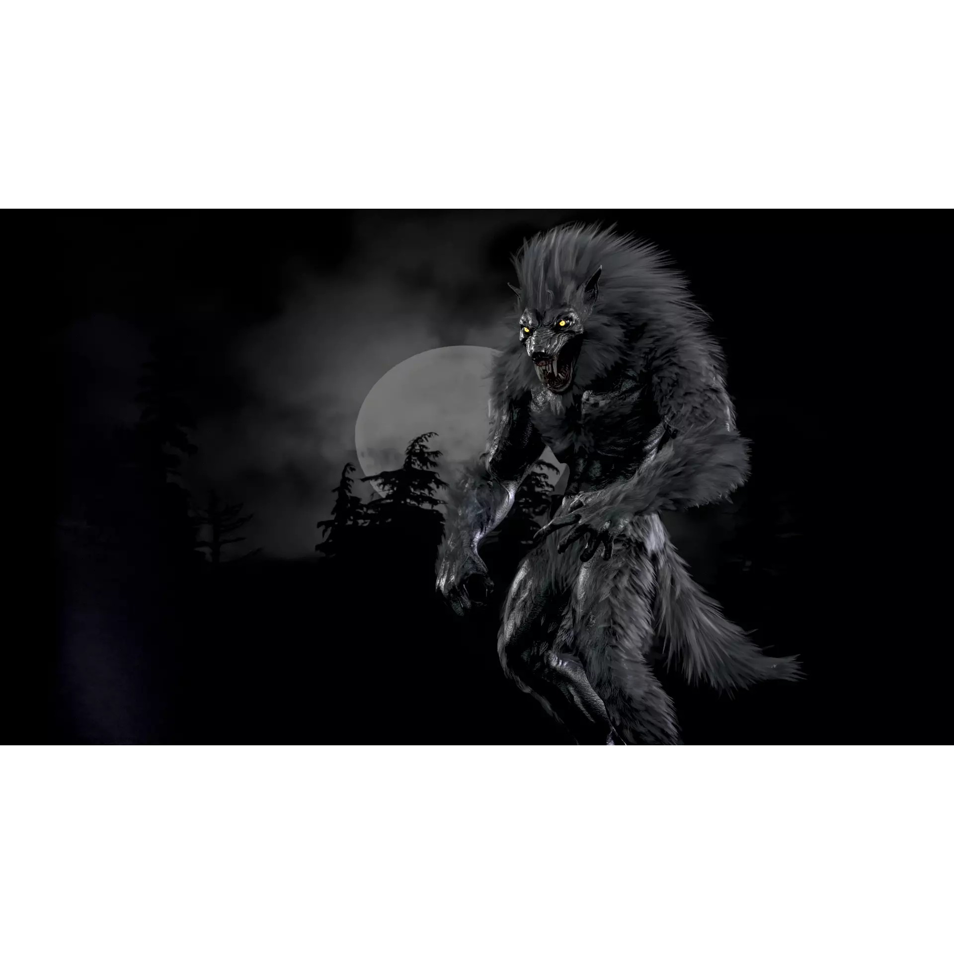 Werewolf Remaster - Low-Poly Game-Ready 3D Model - View 19