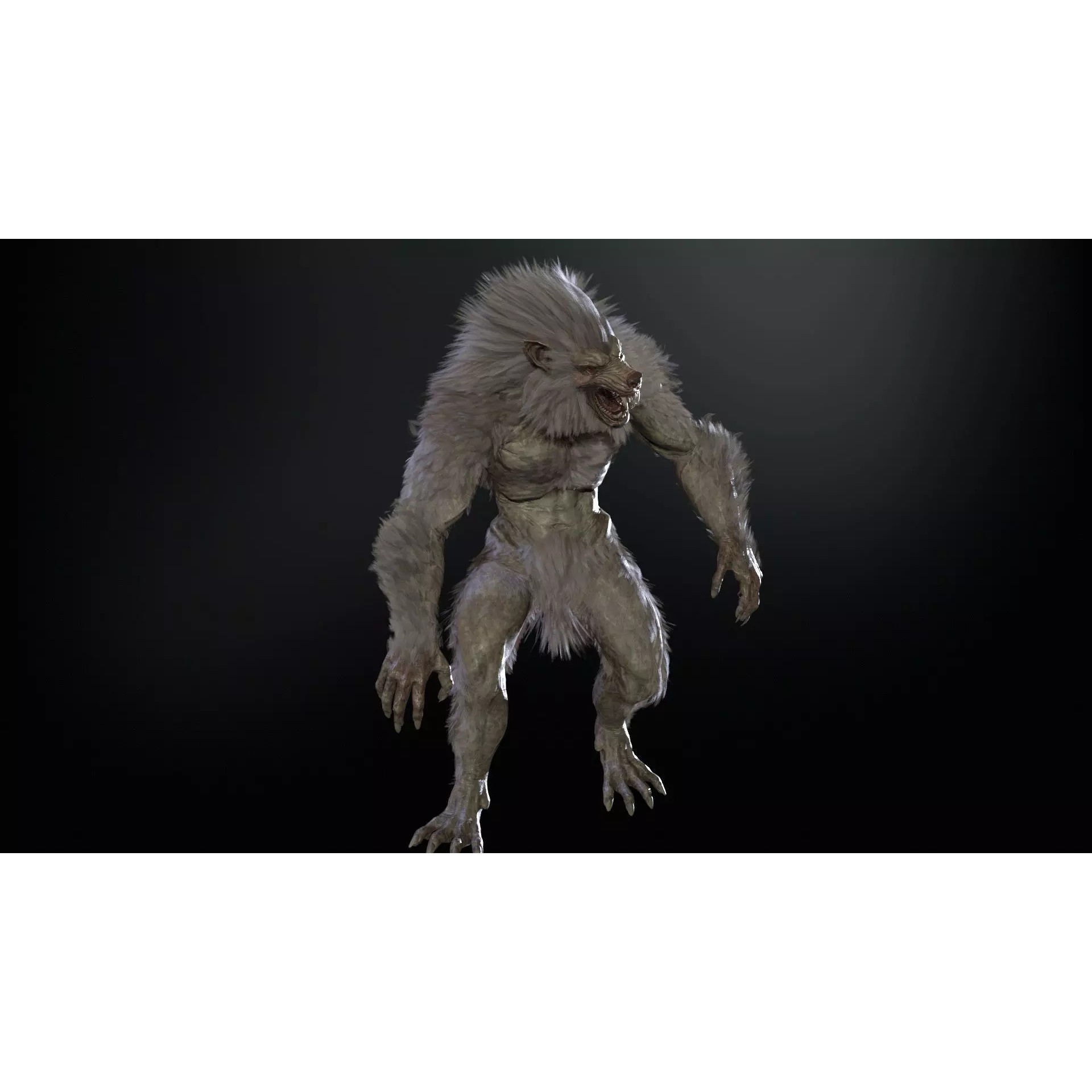 Werewolf Remaster - Low-Poly Game-Ready 3D Model - View 20