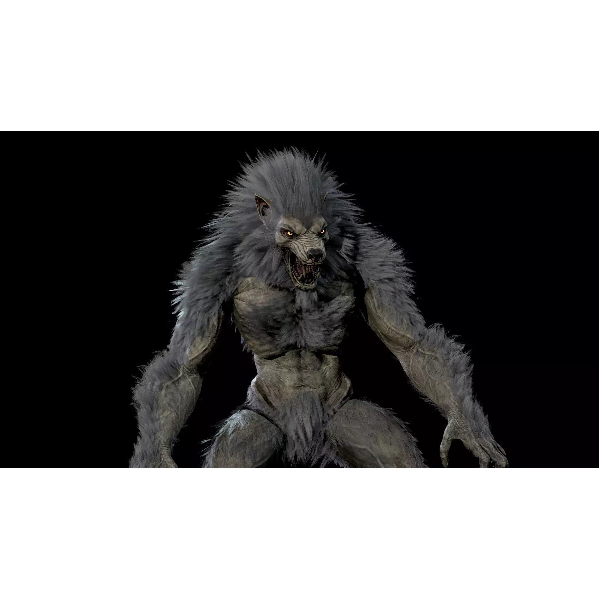 Werewolf Remaster - Low-Poly Game-Ready 3D Model - View 25