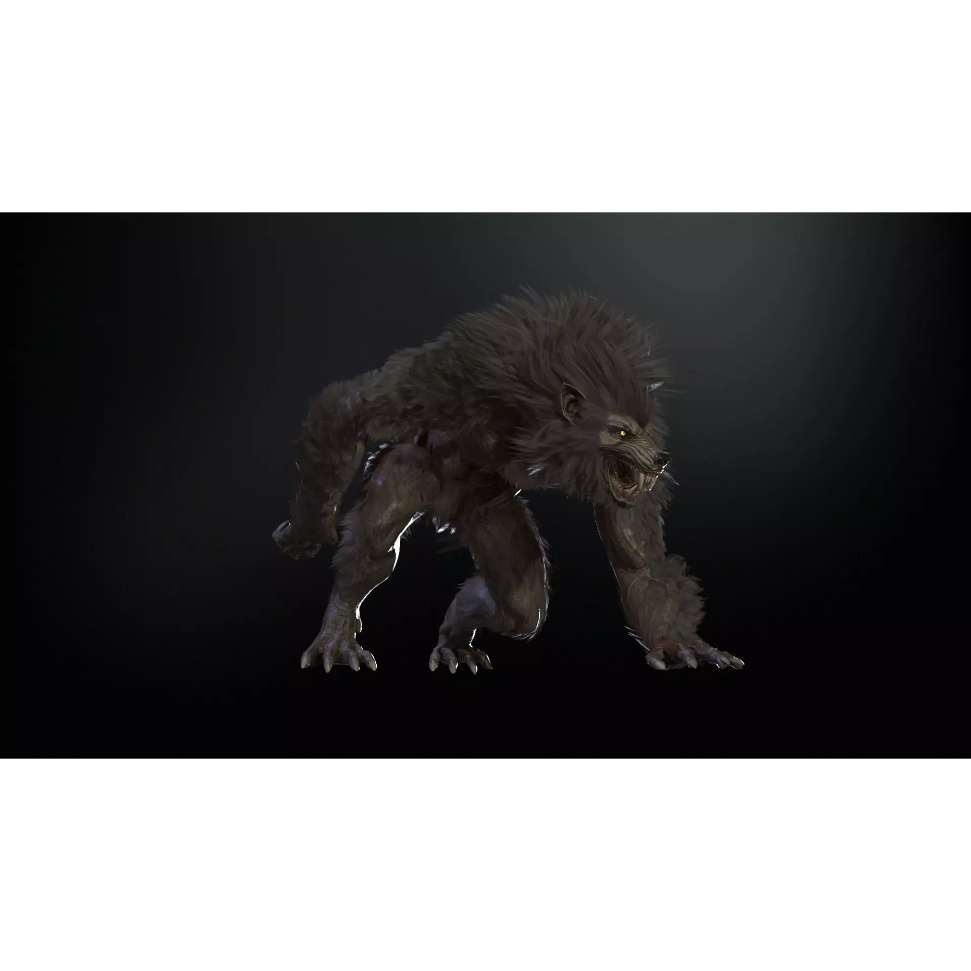 Werewolf Remaster - Low-Poly Game-Ready 3D Model - View 27